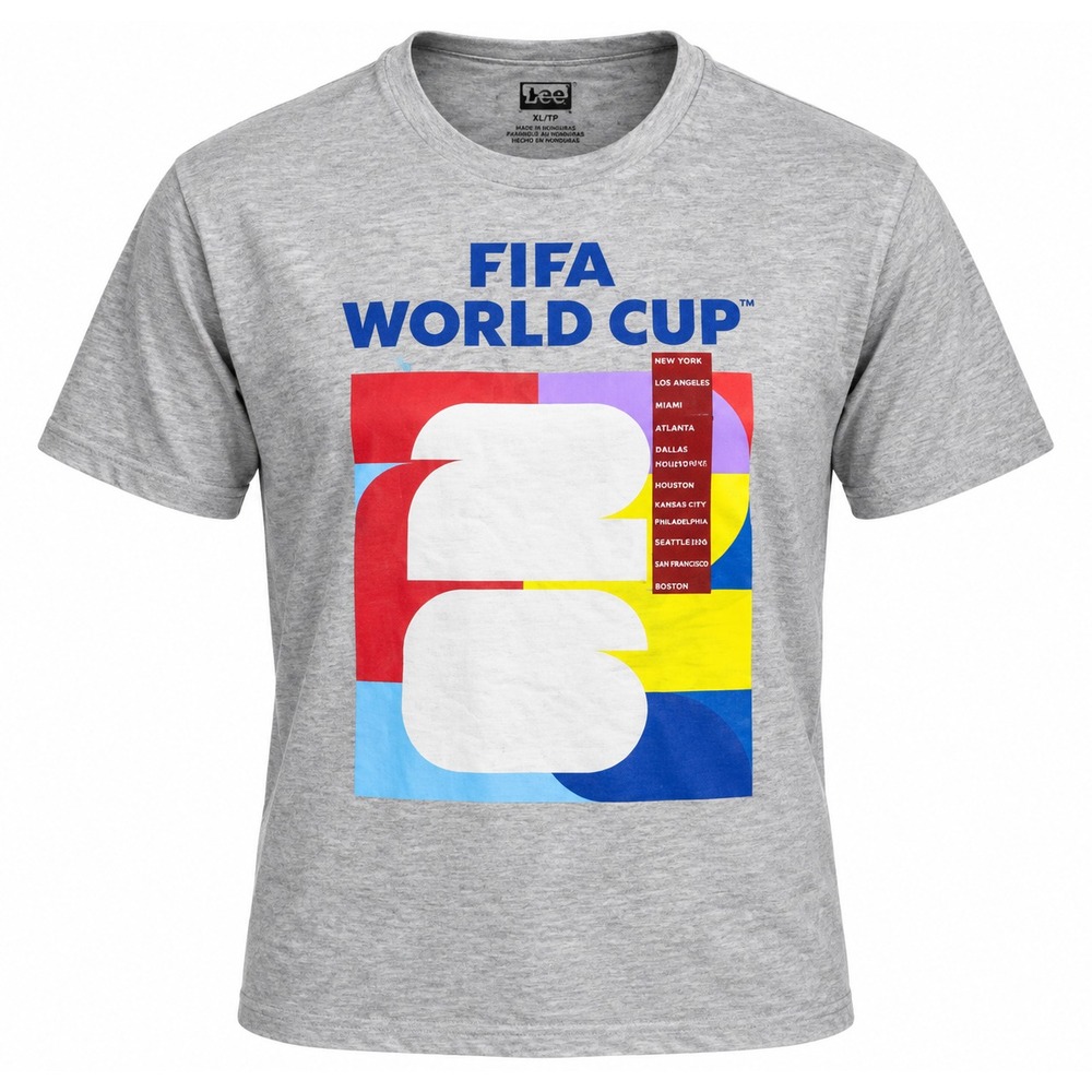 FIFA World Cup Men's XL Gray Graphic Logo T-Shirt NWT